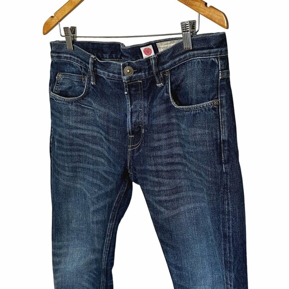 All Saints Spitalfields Jack Place Mens Jeans 34x31 Okayama Selvedge Denim - Picture 2 of 10